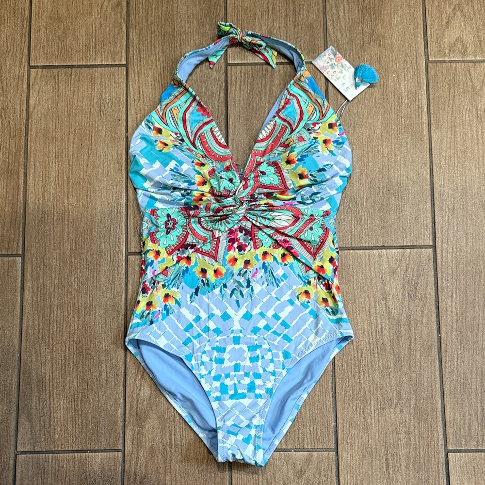 Johnny Was Vibrant One Piece Swimsuit